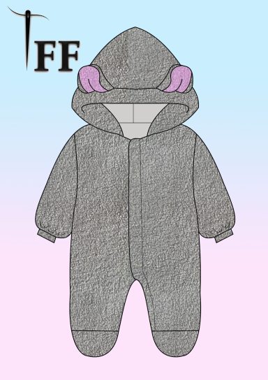 Fleece Teddybear snowsuit